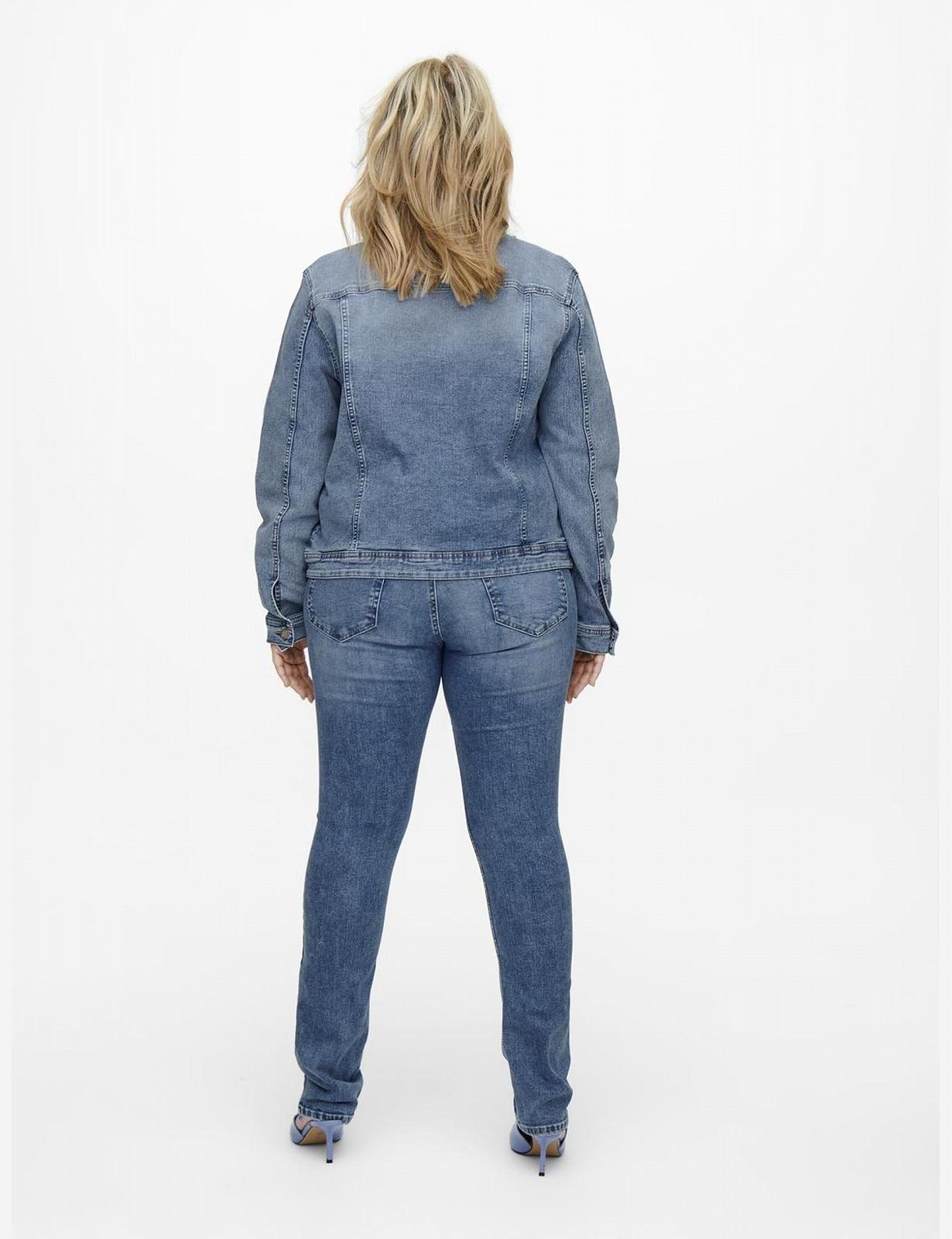 Жакет ONLY CARMAKOMA Carwespa LS Блакитний DENIM Noos, фото №4