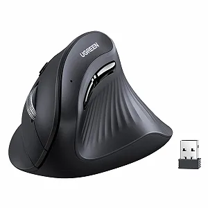 Миша Бездротова UGREEN Vertical Ergonomic (BT 5.0+2.4G) 6 кнопок, 1000/1600/2000/4000 DPI - Фото 1