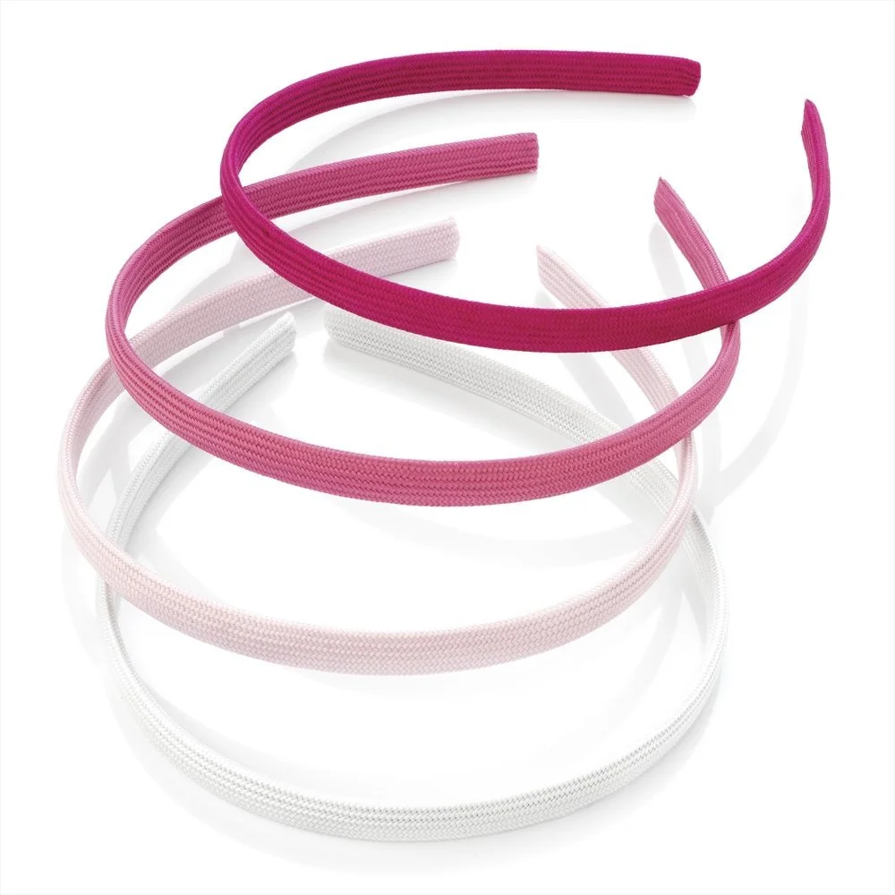 Набір обручів для волосся 4 шт. Тканинні Рожевий Тон, фото №1