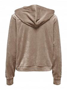 Худі ONLREBEL L/S ZIP HOOD SWT 15241328-Taupe Gray ONLY XS synthetic.ua - Фото 1