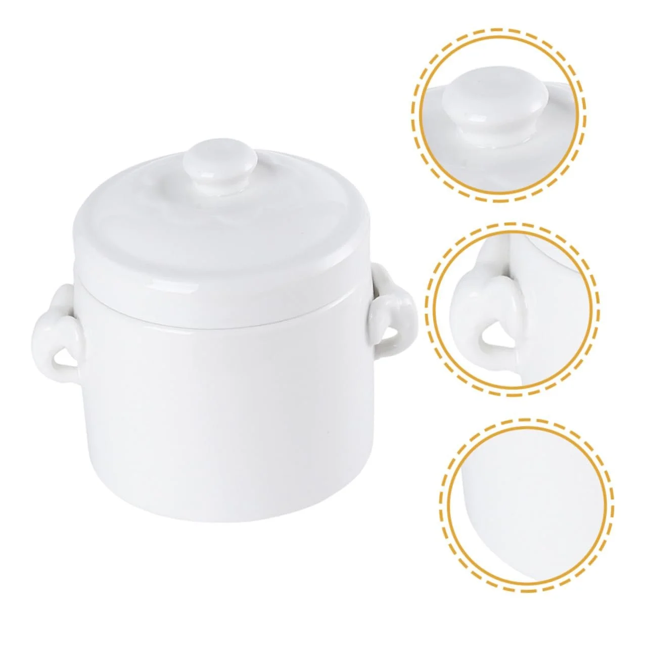 Керамическая кастрюля VALICLUD с крышкой для супа и десертов, фото №8