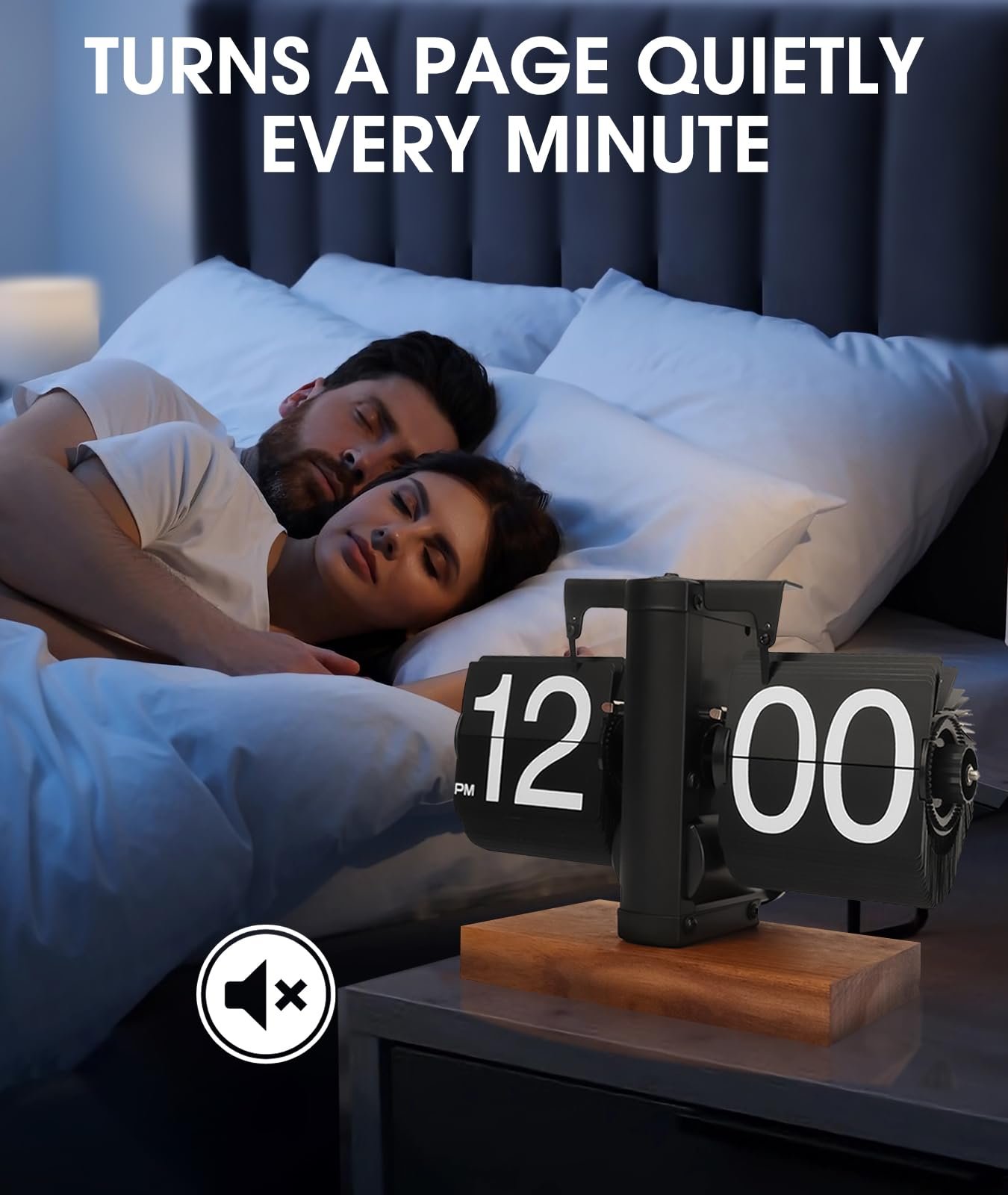 Ретро Годинник Yusat Flip, Вінтажний Настільний Годинник, Цифровий Автоматичний Обертовий, Механічний Настільний Годинник, Чорний, фото №4 Ретро Годинник Yusat Flip, Вінтажний Настільний Годинник, Цифровий Автоматичний Обертовий, Механічний Настільний Годинник, Чорний, фото №4