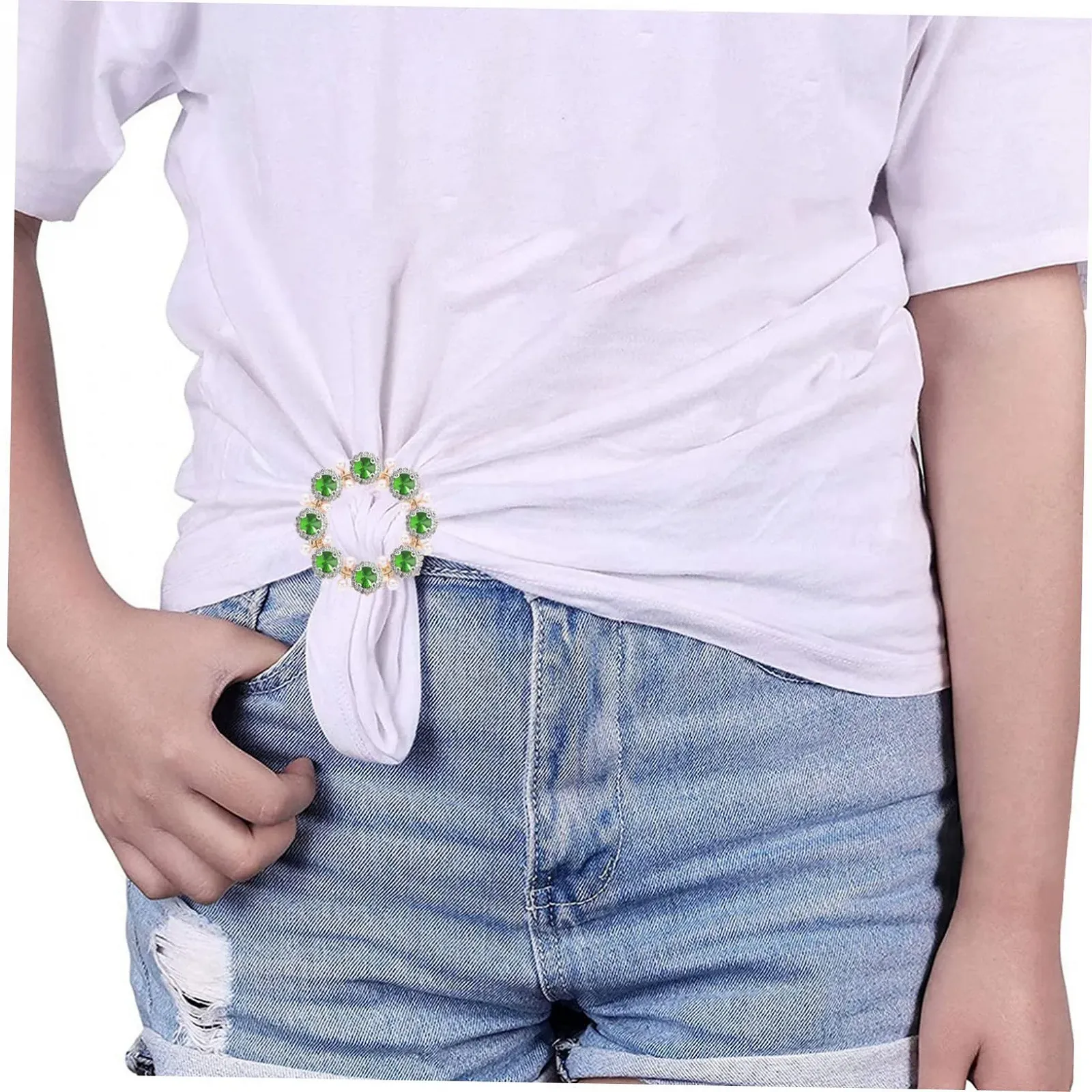 Стрази SEWACC Плоскі Зелені 20 шт. для рукоділля, штучні діаманти з плоскою задньою стороною для весільної дівич-вечірки, виготовлення ювелірних виробів, фото №3