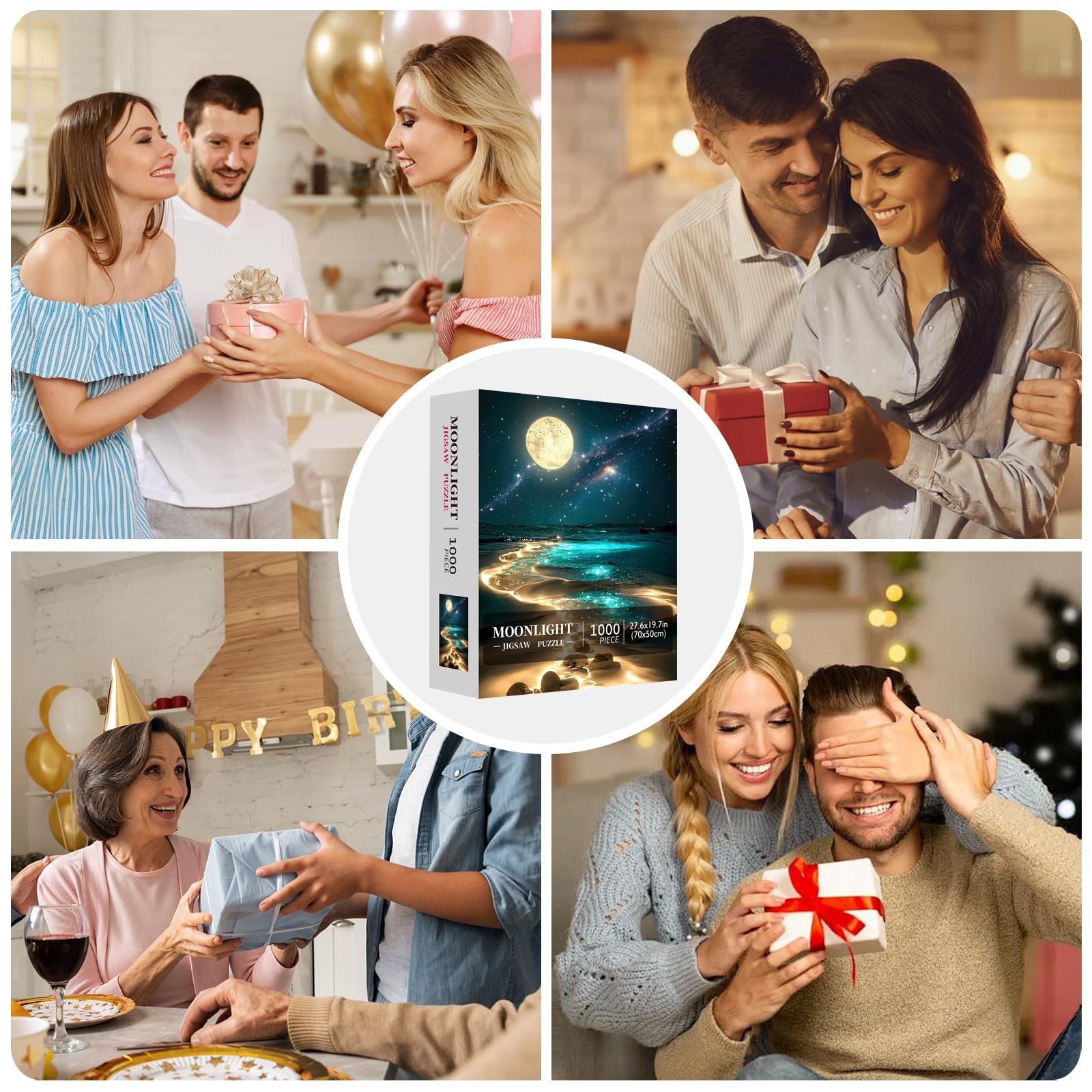 Пазли Moonlight Jigsaw Puzzle 1000 елементів 70 x 50 см, фото №8 Пазли Moonlight Jigsaw Puzzle 1000 елементів 70 x 50 см, фото №8