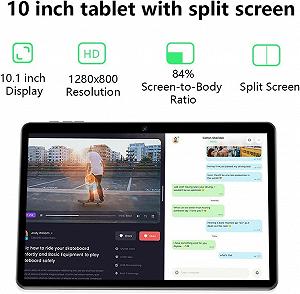 Планшет 10.1" TUOHAITIME K10C 2+4/64Gb 4 ядра Android 13 6000 mAh Silver synthetic.ua - Фото 1