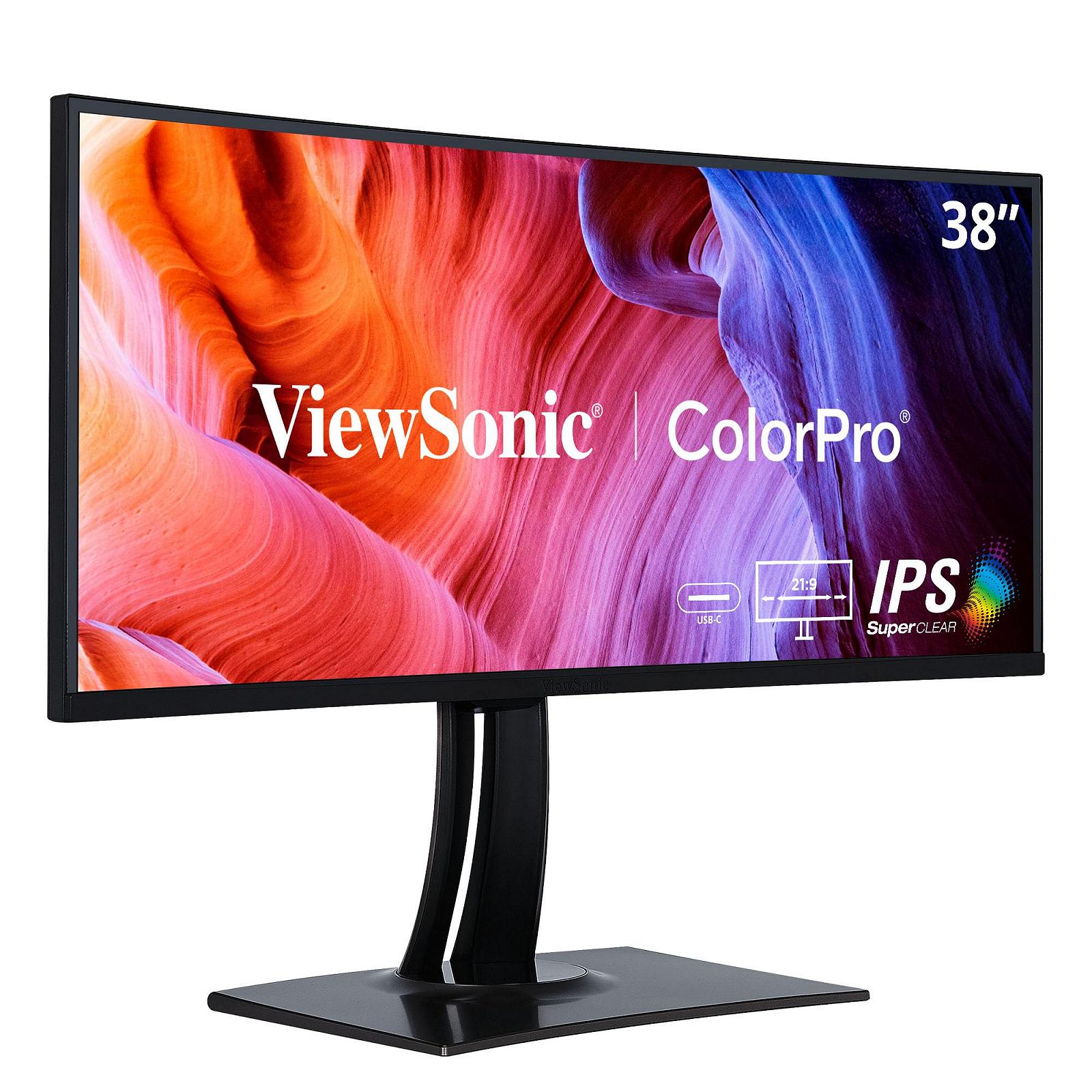 Монітор Viewsonic ColorPro VP3881A Фотографічний (WQHD, IPS Панель, HDR 400, USB-C, HDMI 2.0, DP, Регулювання Висоти) Чорний, фото №1