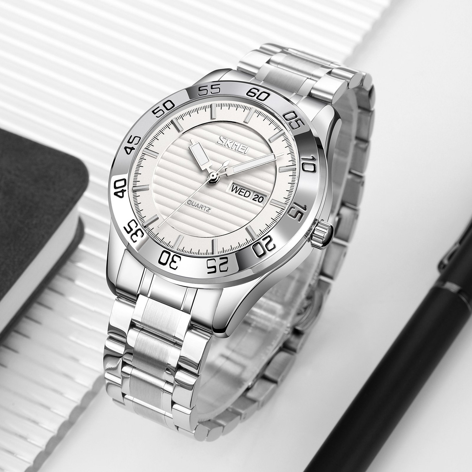 Годинник Skmei 9293 Silver-Silver, фото №3