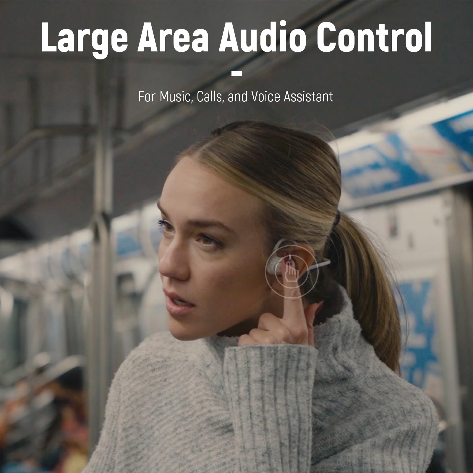 Наушники LIVALL LTS21 Open Run Pro Открытые уши Беспроводные Bluetooth 5.2 Спортивные Чёрный, фото №6