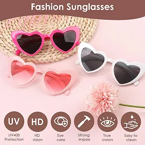 Солнцезащитные очки Сердце старинные многоцветные synthetic.ua - Фото 1