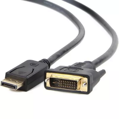 Кабель мультимедийный Display Port to DVI 24+1pin, 1.8m Cablexpert (CC-DPM-DVIM-1.8М), фото №1