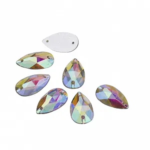 Стрази Плоскі 50 штук, Кришталева прикраса, Плоскі прикраси, Пришивні , Плоскі камені, Смоляні прикраси з плоскою задньою частиною, Кришталеві намистини для декору - Фото 1