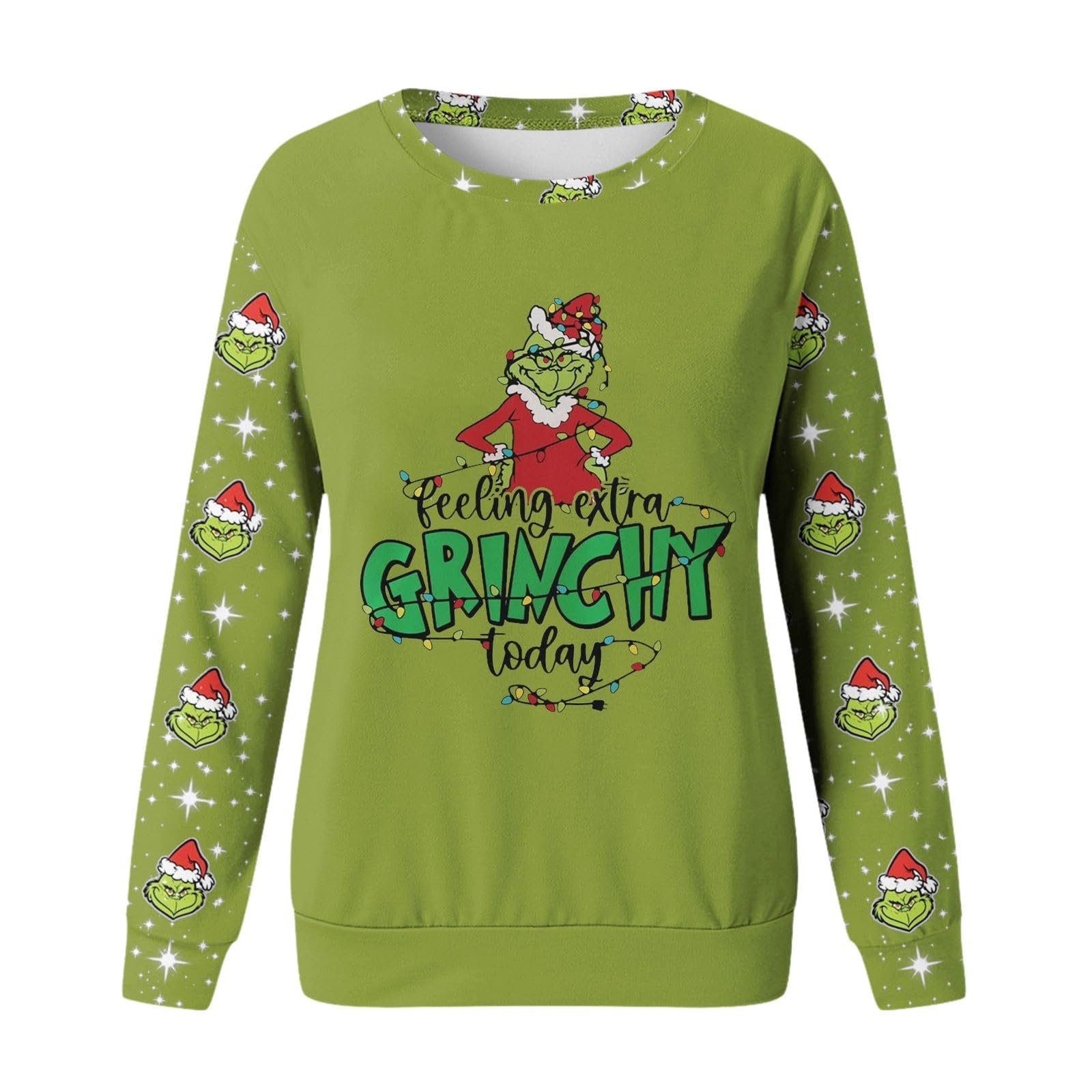 Рождественский джемпер BHXUTK Женская кофта Рождественская уродливая рождественская футболка для женщин Круглый вырез Длинный рукав Футболки Повседневная смешная снежинка с принтом Свободные свитшоты, фото №4 Рождественский джемпер BHXUTK Женская кофта Рождественская уродливая рождественская футболка для женщин Круглый вырез Длинный рукав Футболки Повседневная смешная снежинка с принтом Свободные свитшоты, фото №4