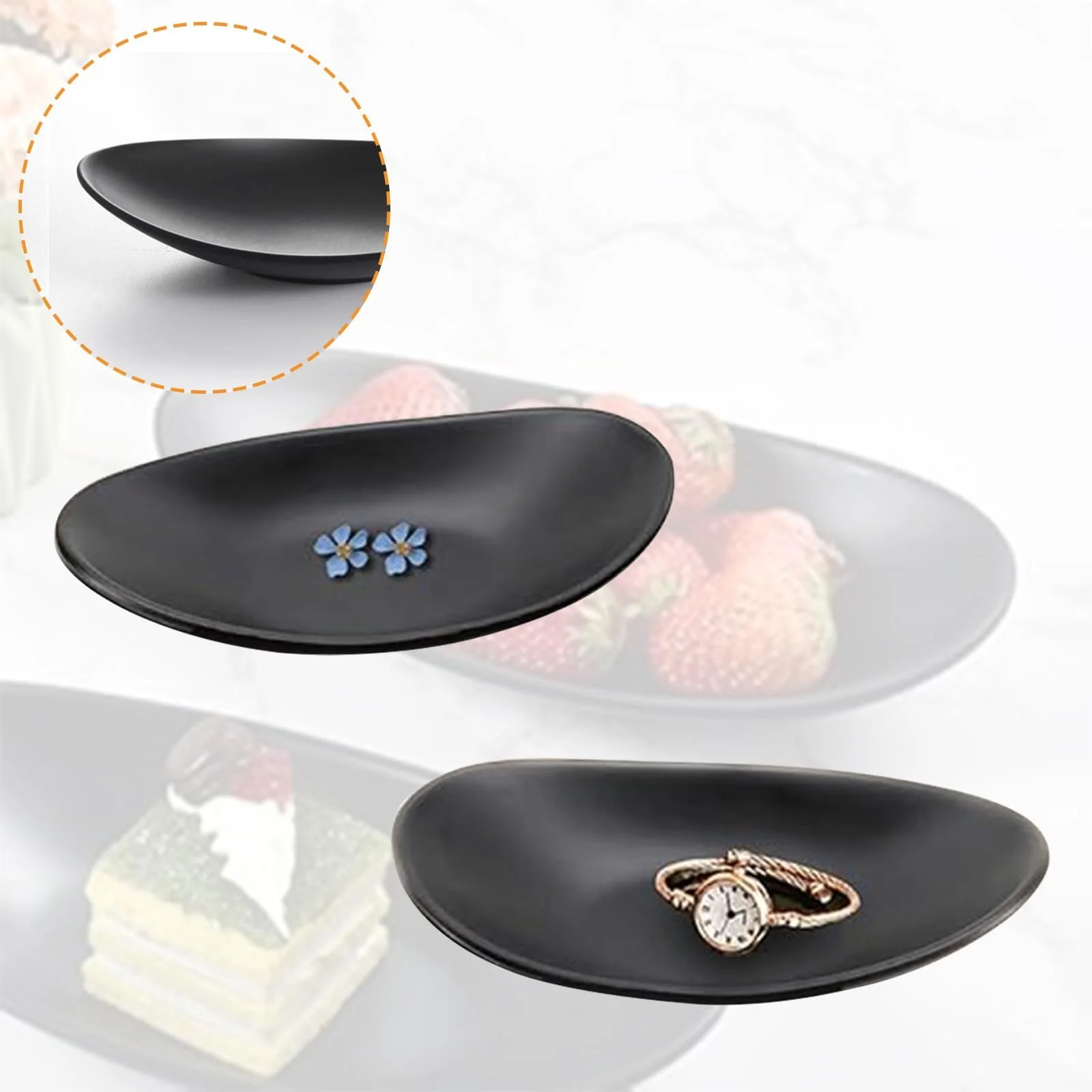 Піднос для ювелірних виробів IUSOT, овальний, фото №5