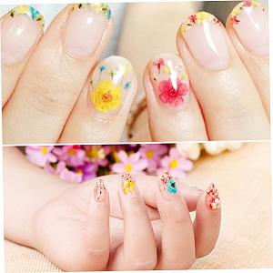 Цветы для ногтей Beavorty сухоцветы, наклейки, разноцветные цветы для маникюра, сухоцветы synthetic.ua - Фото 1