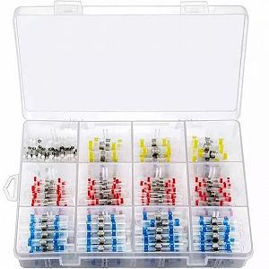 Термоусаживаемая гильза с припоем 0.25-6.0 мм PWR набор 300 шт - Фото 1