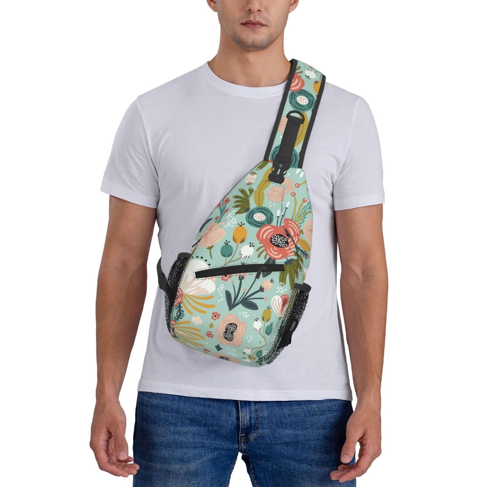 Рюкзак нагрудный Floral Print Черный, фото №7 Рюкзак нагрудный Floral Print Черный, фото №7