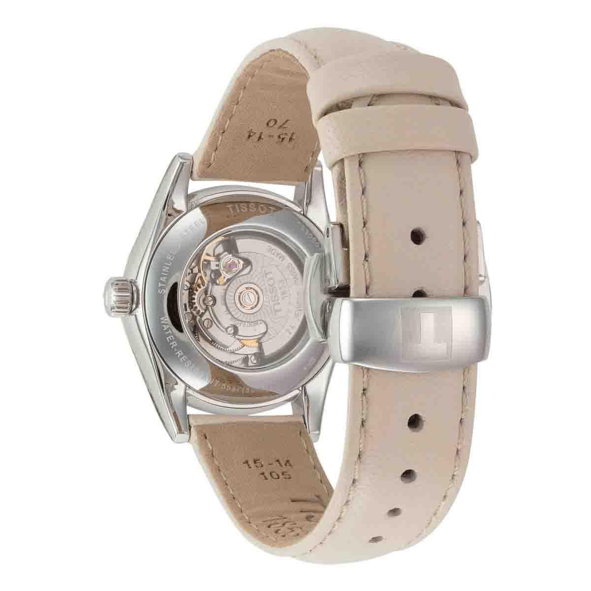 Автоматичний Годинник Tissot T9300074626100, бежевий, Ремінець, фото №3 Автоматичний Годинник Tissot T9300074626100, бежевий, Ремінець, фото №3