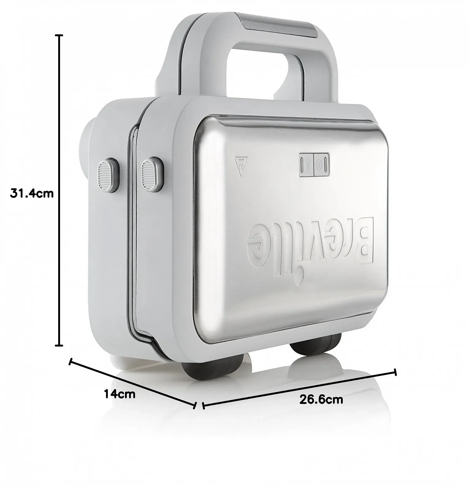 Сэндвичница Breville Jumbo VST070X, нержавеющая сталь 18/8, белый., фото №7 Сэндвичница Breville Jumbo VST070X, нержавеющая сталь 18/8, белый., фото №7