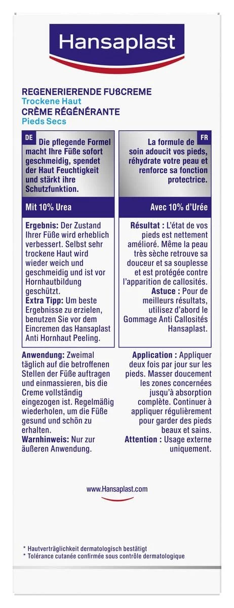 Крем для ног Hansaplast Regenerierende регенерирующий с 10% мочевины 100 мл, фото №7 Крем для ног Hansaplast Regenerierende регенерирующий с 10% мочевины 100 мл, фото №7