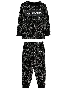 Пижама NEXT Однотонная с длинными рукавами и штанами - Фото 1