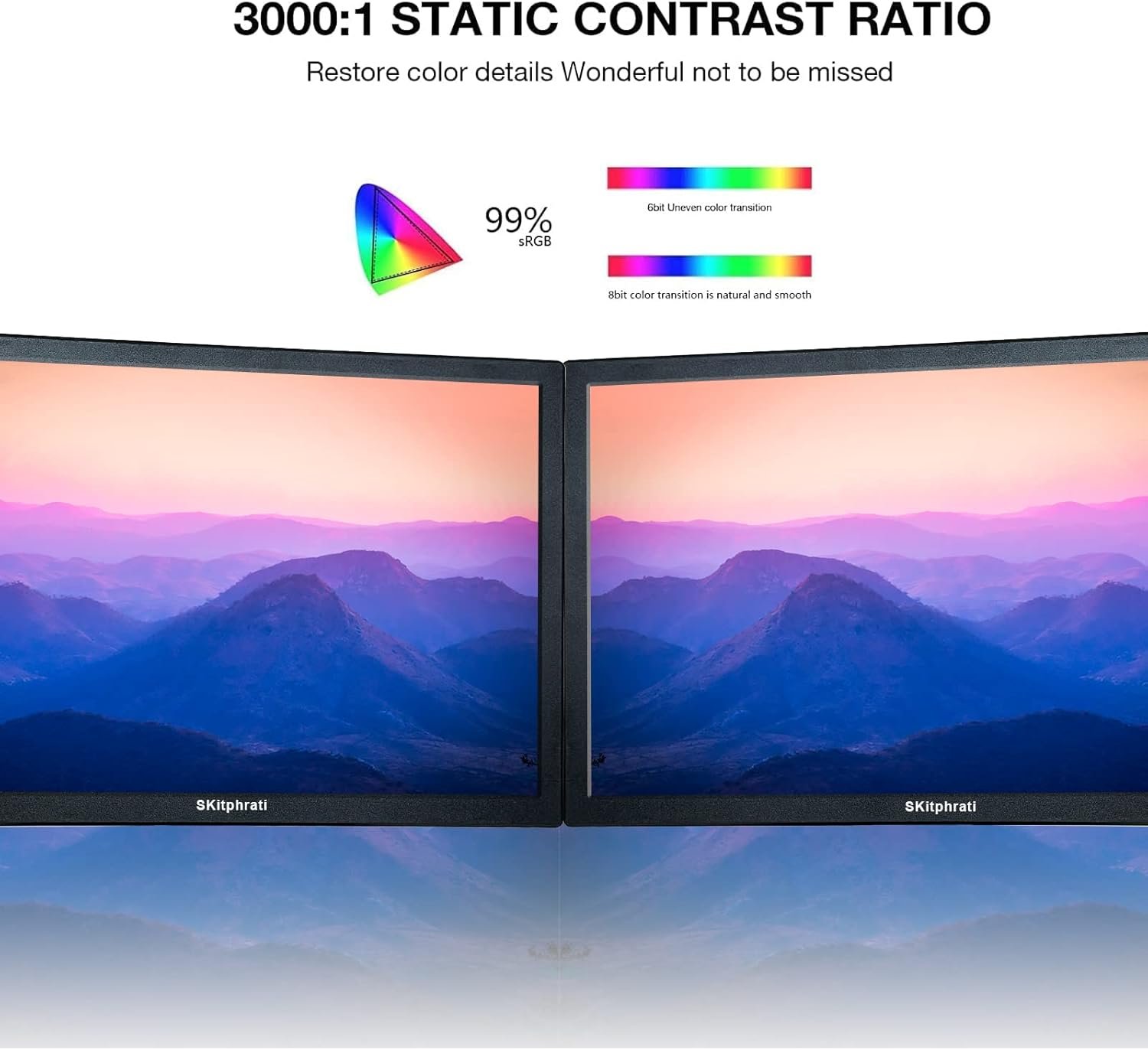 Монитор 15.6" Skiphrati S-156INCH-1080-HC-EU Full HD VA 60 Гц, фото №3