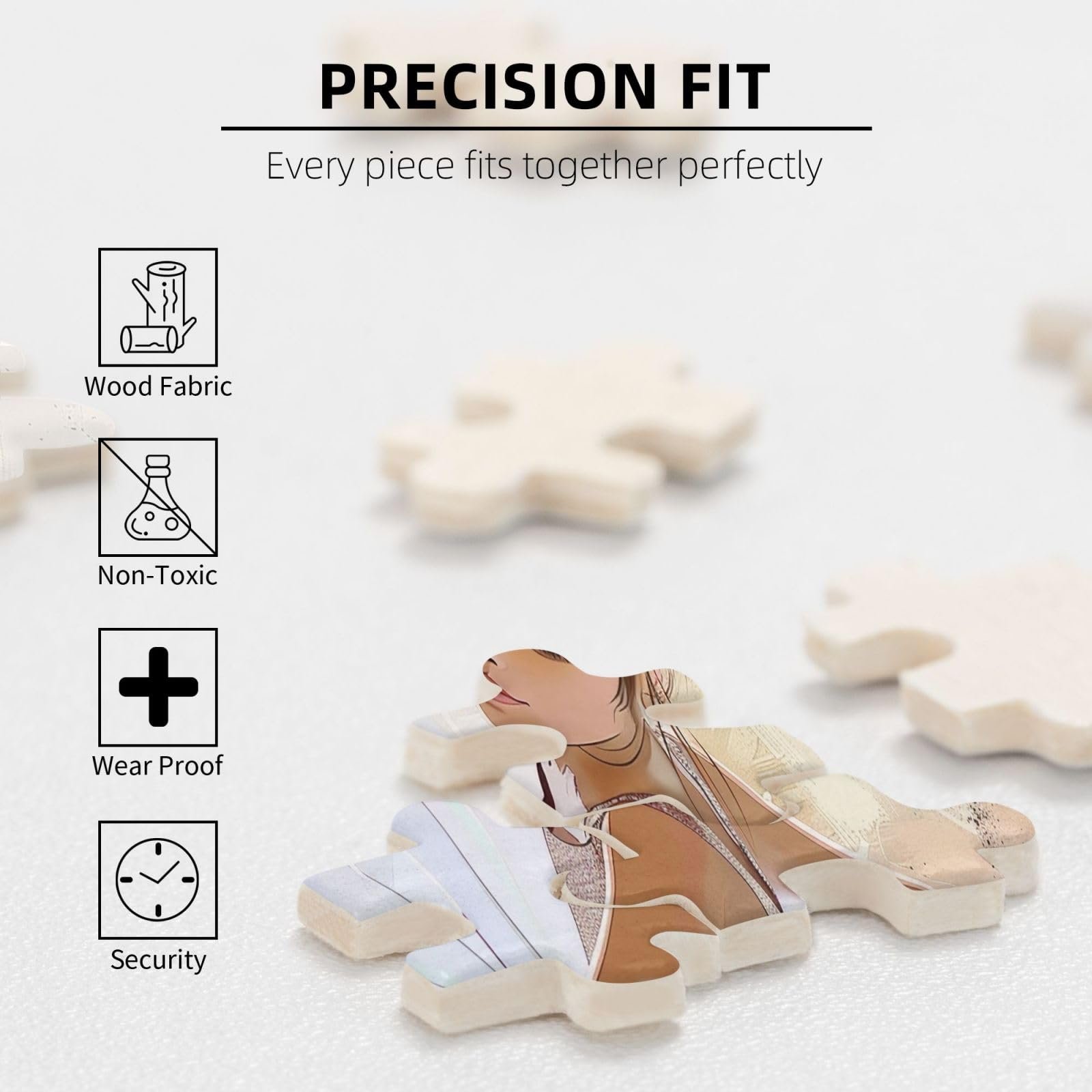 Пазл Балерина деревянный 300 деталей 40 x 28 см с коробкой для хранения, фото №4