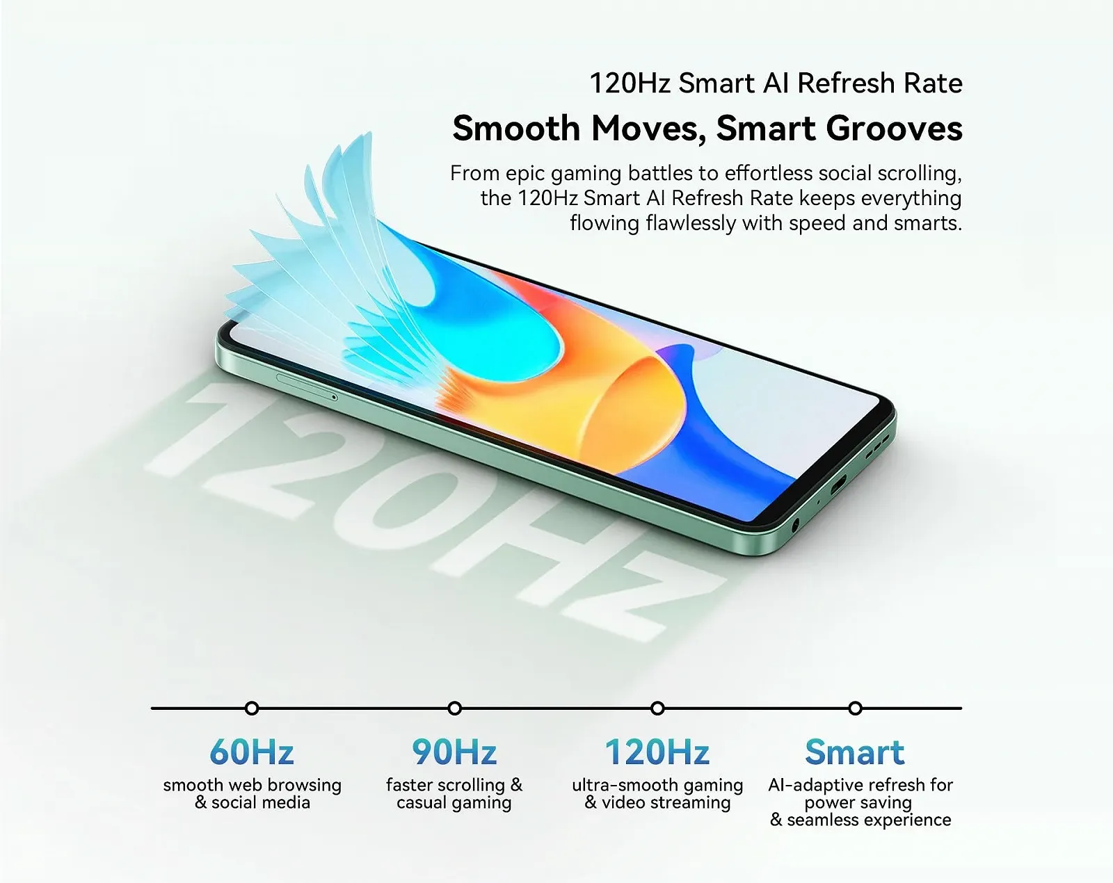 Смартфон Blackview Shark 6 5G 6,88 дюйма 120Гц Unisoc T8100 24ГБ RAM + 128ГБ 16Мп + 2Мп 5000мАч Glacier Blue, фото №3