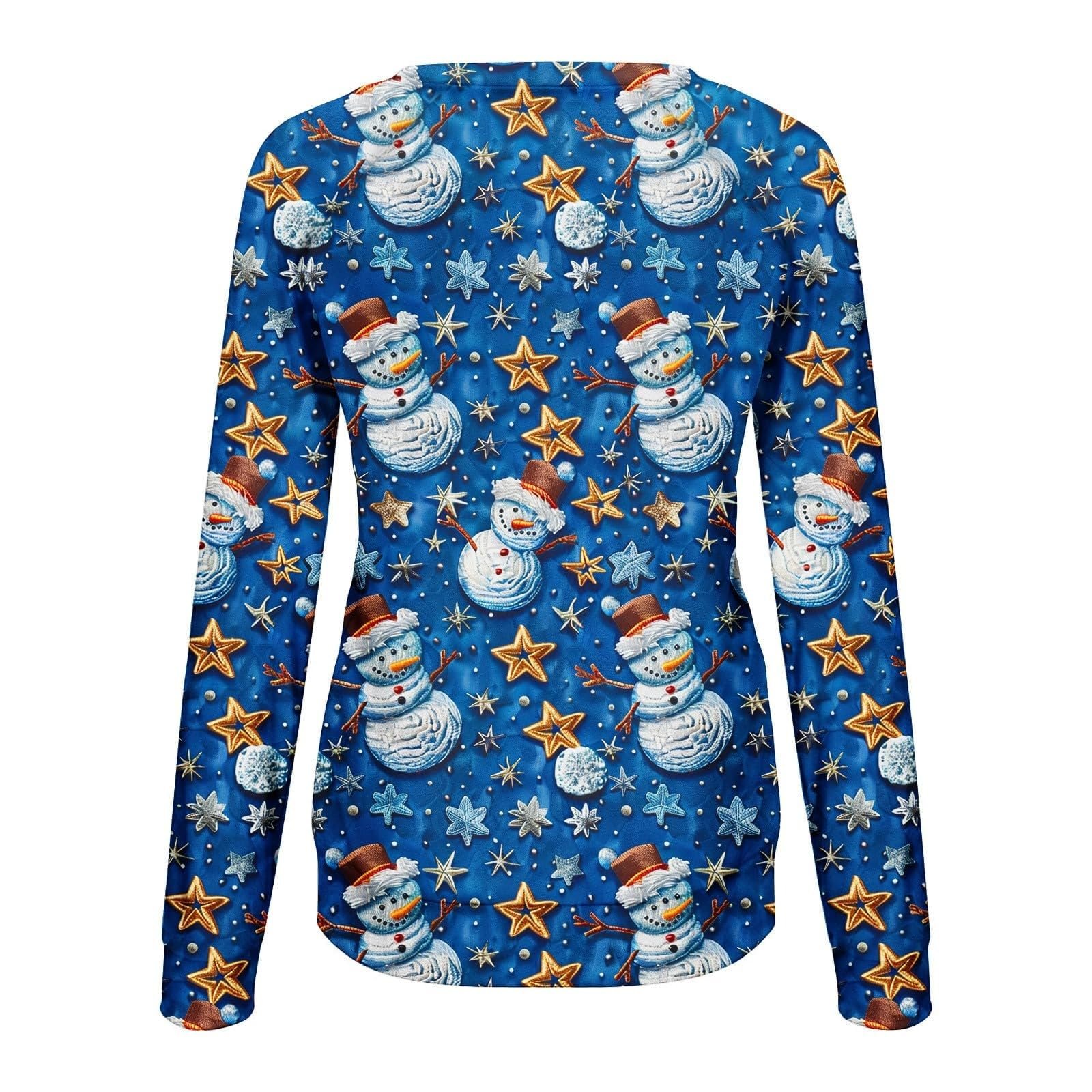 Різдвяний светр Жіночий з довгими рукавами Круглий виріз, фото №6 Різдвяний светр Жіночий з довгими рукавами Круглий виріз, фото №6