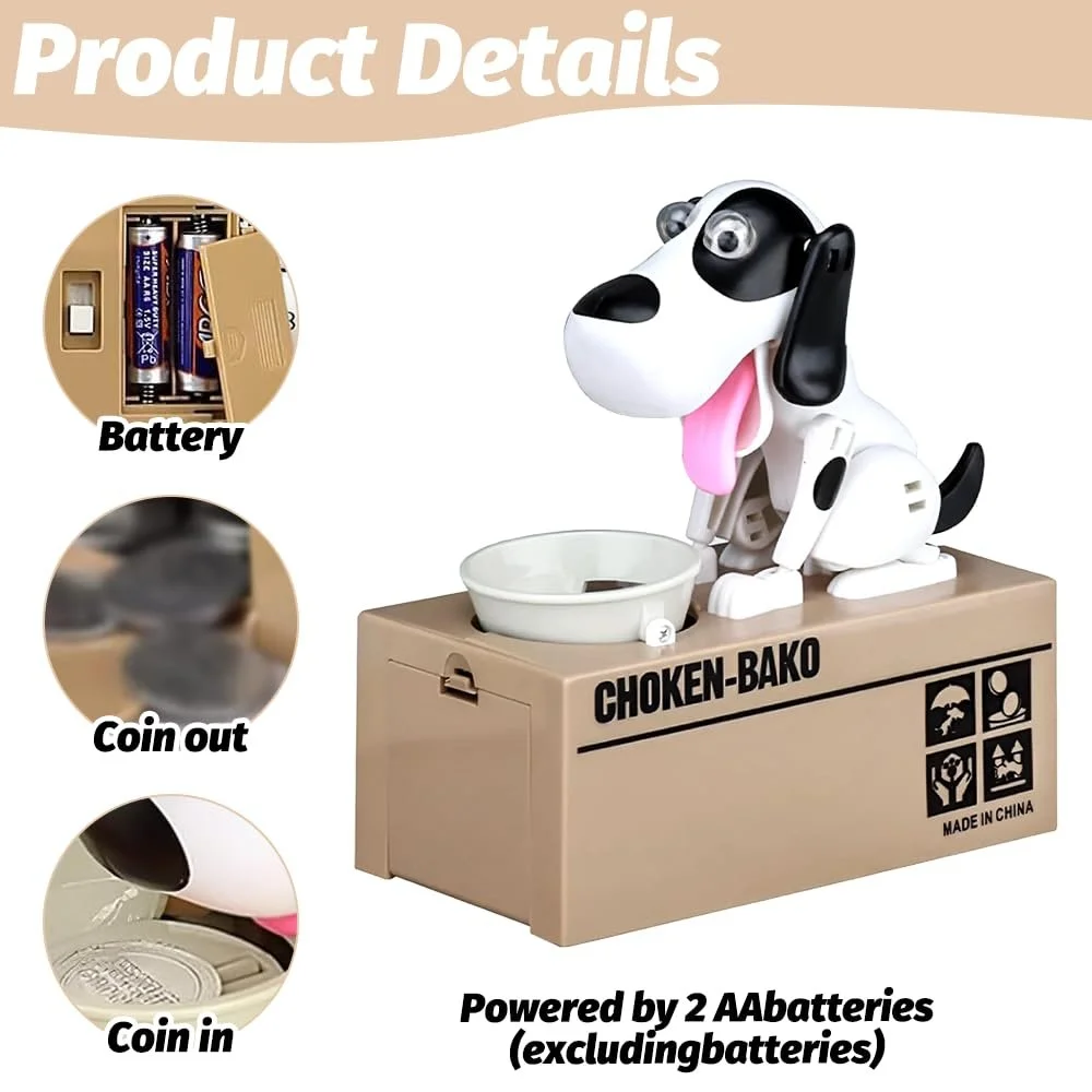 Скарбничка Hungry Dog Собака Інтерактивна Робот-цуценя, фото №3