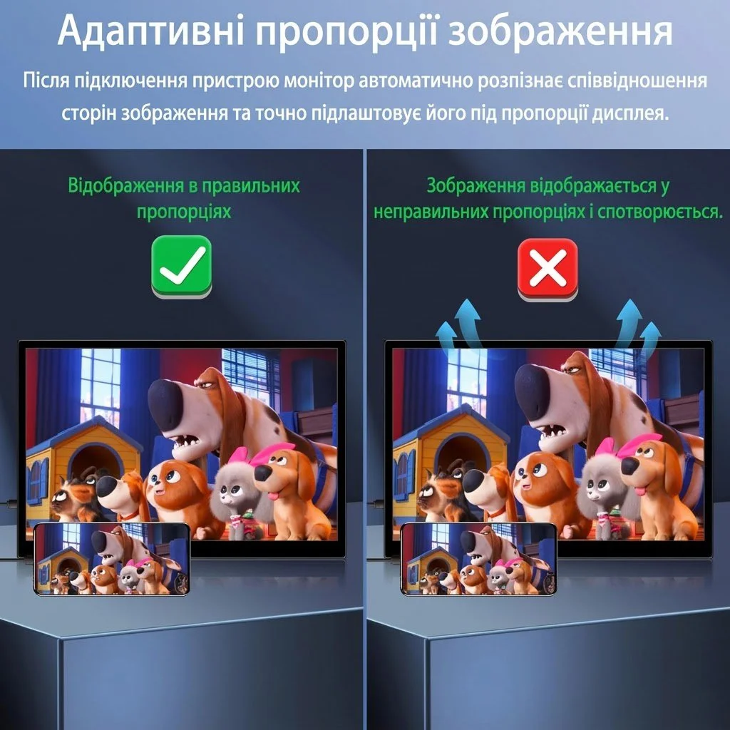 Монитор портативный сенсорный 16" Pisichen HD-160 Full HD IPS 60 Гц, фото №3