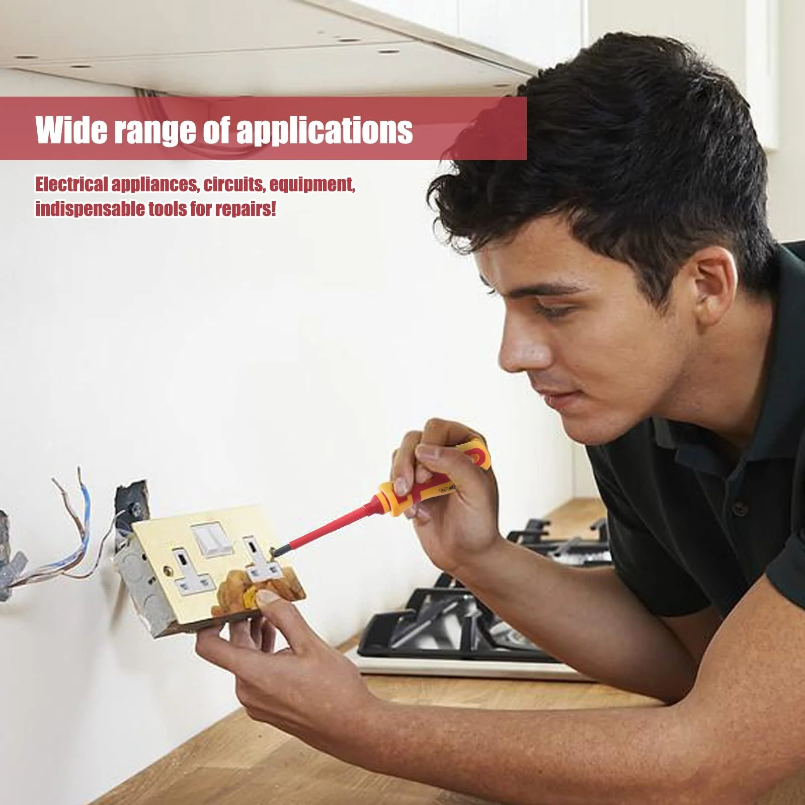 Набір діелектричних викруток VDE Cr-V 1000 В Phillips Pozidriv Torx 13 шт., фото №6