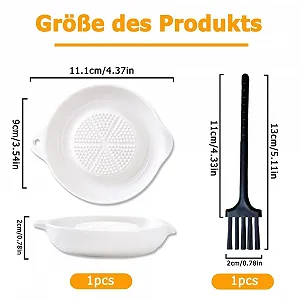 Керамічна терка Ngwer для часнику, імбиру synthetic.ua - Фото 1