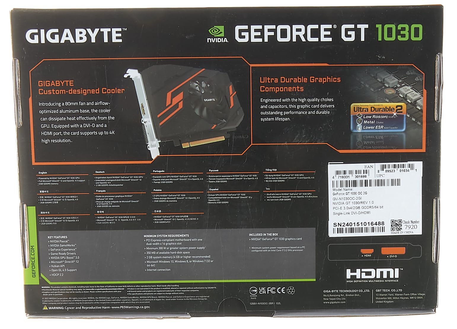 Відеокарта Gigabyte GeForce GT 1030, фото №7