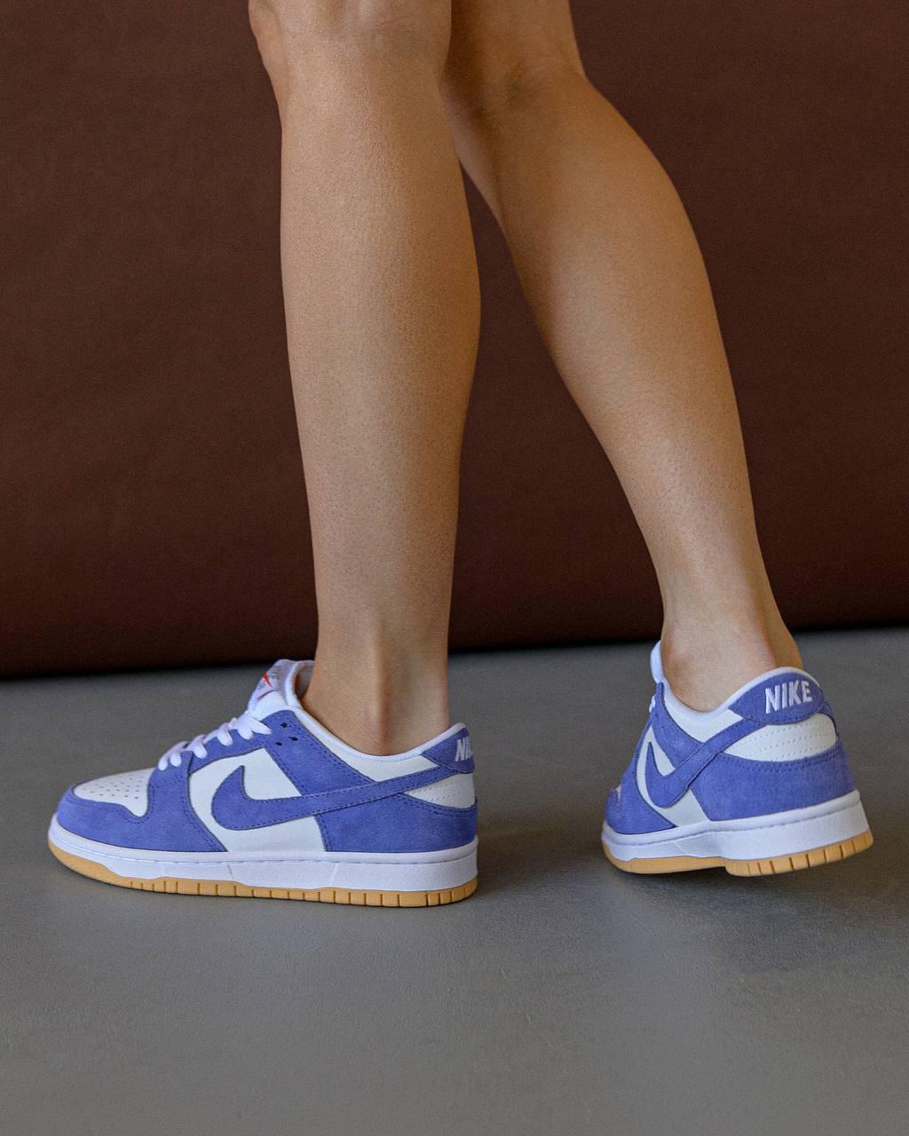 Кроссовки женские Nike SB Dunk Low Pro ISO белые замшевые кеды найк сб данк демисезонная обувь, фото №2