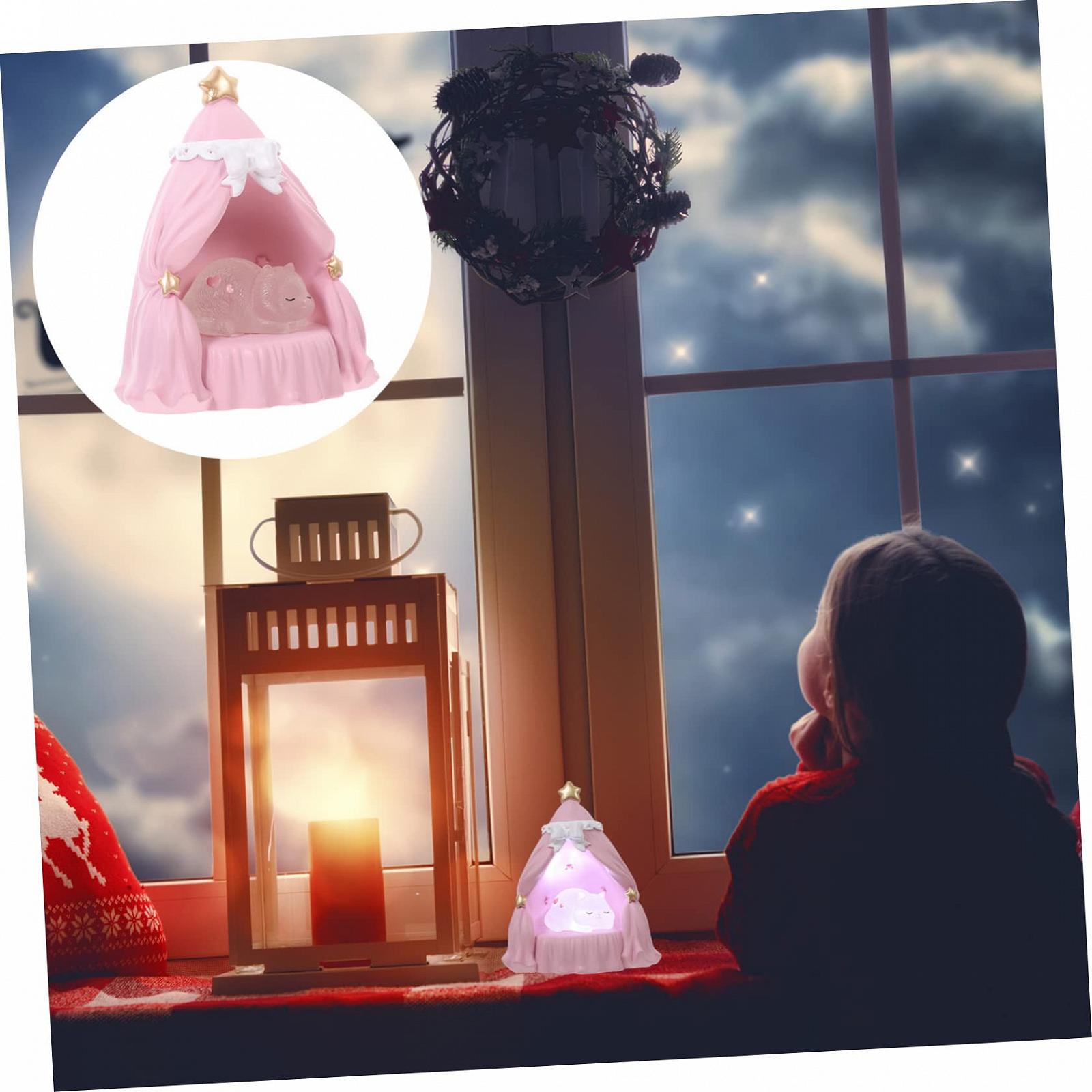 Светильник HOMSFOU 3Pack Night Light Cat Baby Resin, фото №5