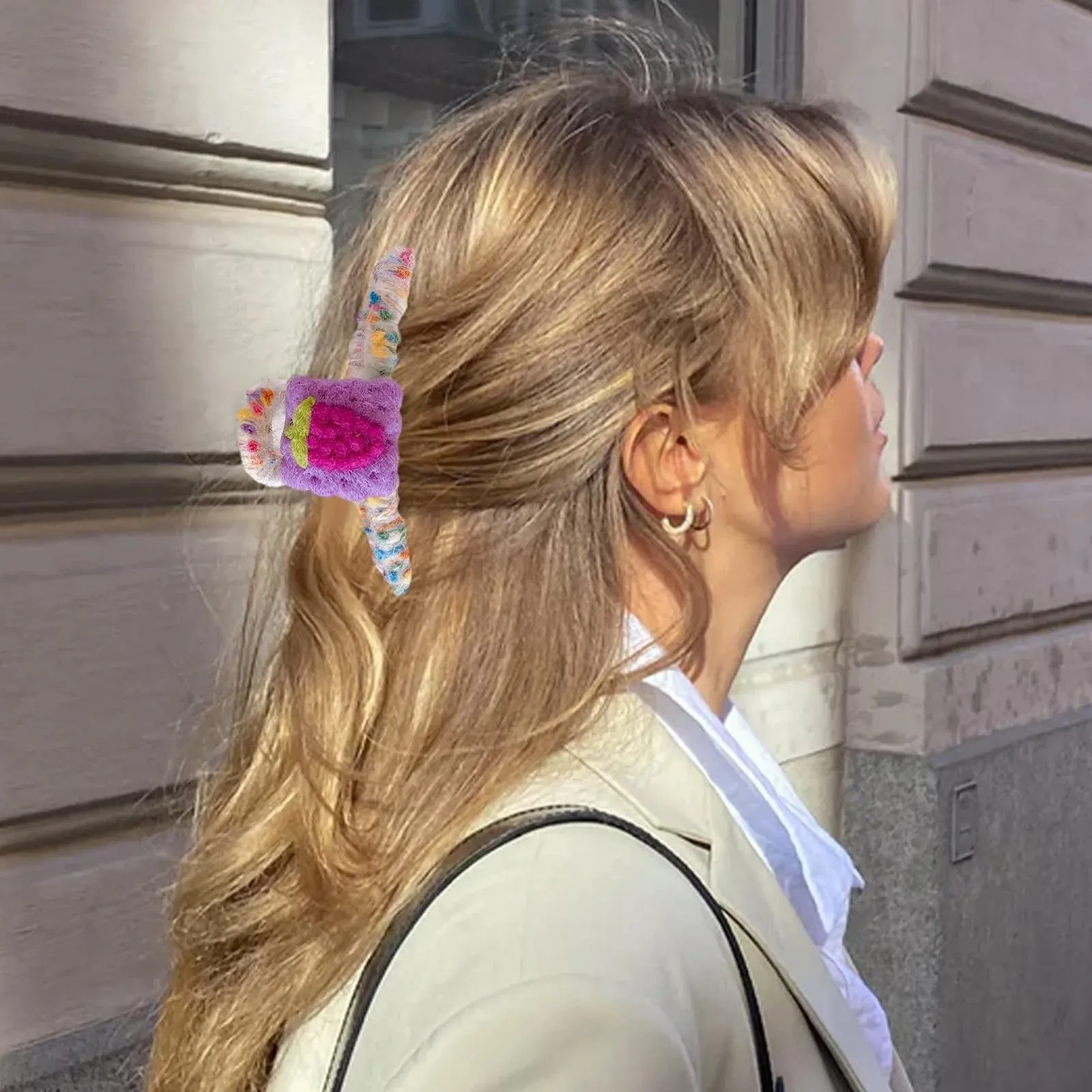 Заколки для волос Мягкие когти для волос Креативные заколки-акулы для размытых волос Большие нескользящие заколки для волос Модный многоразовый головной убор, фото №2