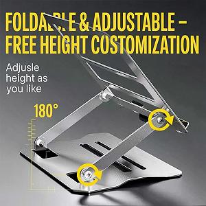 Регульована Підставка для Ноутбука Металева Складна synthetic.ua - Фото 1