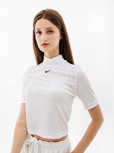 Футболка Nike NSW ESSNTL RIB MOCK SS TOP L Цвет не указан - Фото 1
