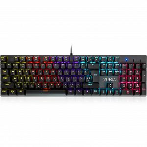 Клавиатура Vinga KBGM-101 LED Red Switch USB Black (KBGM-101 DL - Фото 1