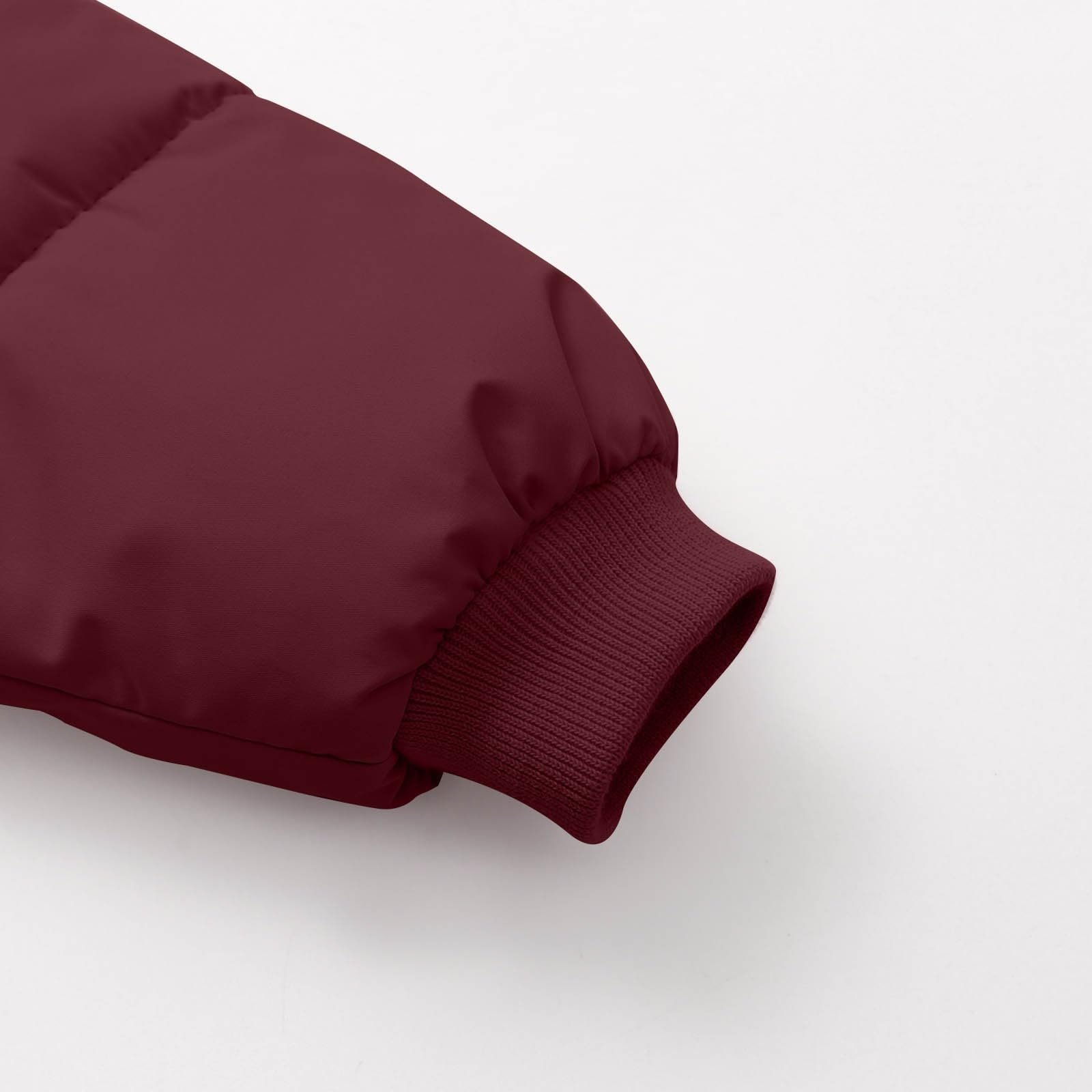 Зимняя куртка Ybing для девочек, теплая, на шерпе, однотонная, стеганая куртка, флисовая куртка Kawaii с медвежьими ушками, парка-пуховик на молнии, удобная стеганая куртка с капюшоном, фото №5