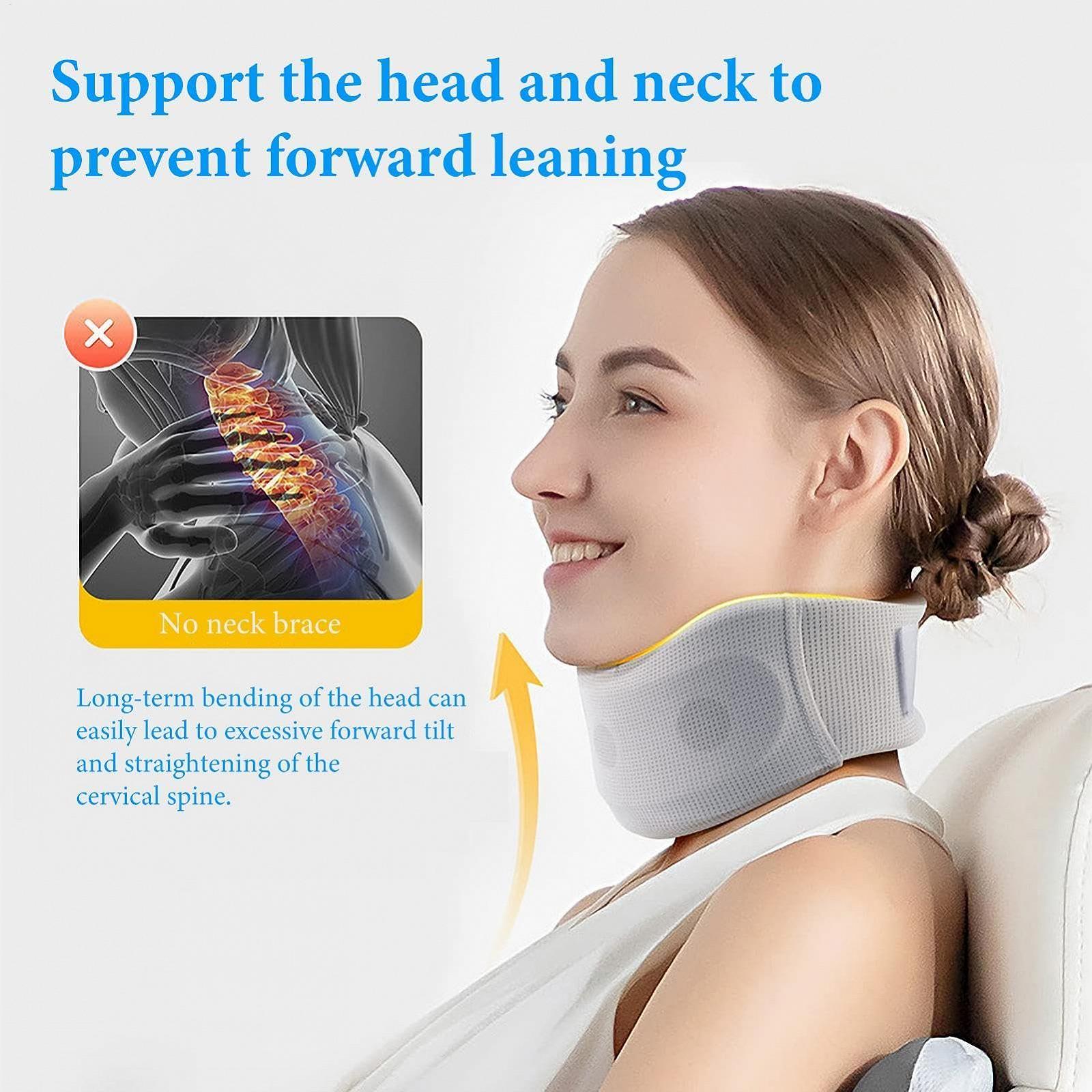 Шина для підтримки шиї Підтримка шиї проти хропіння Ергономічна, регульована і м'яка, фото №4