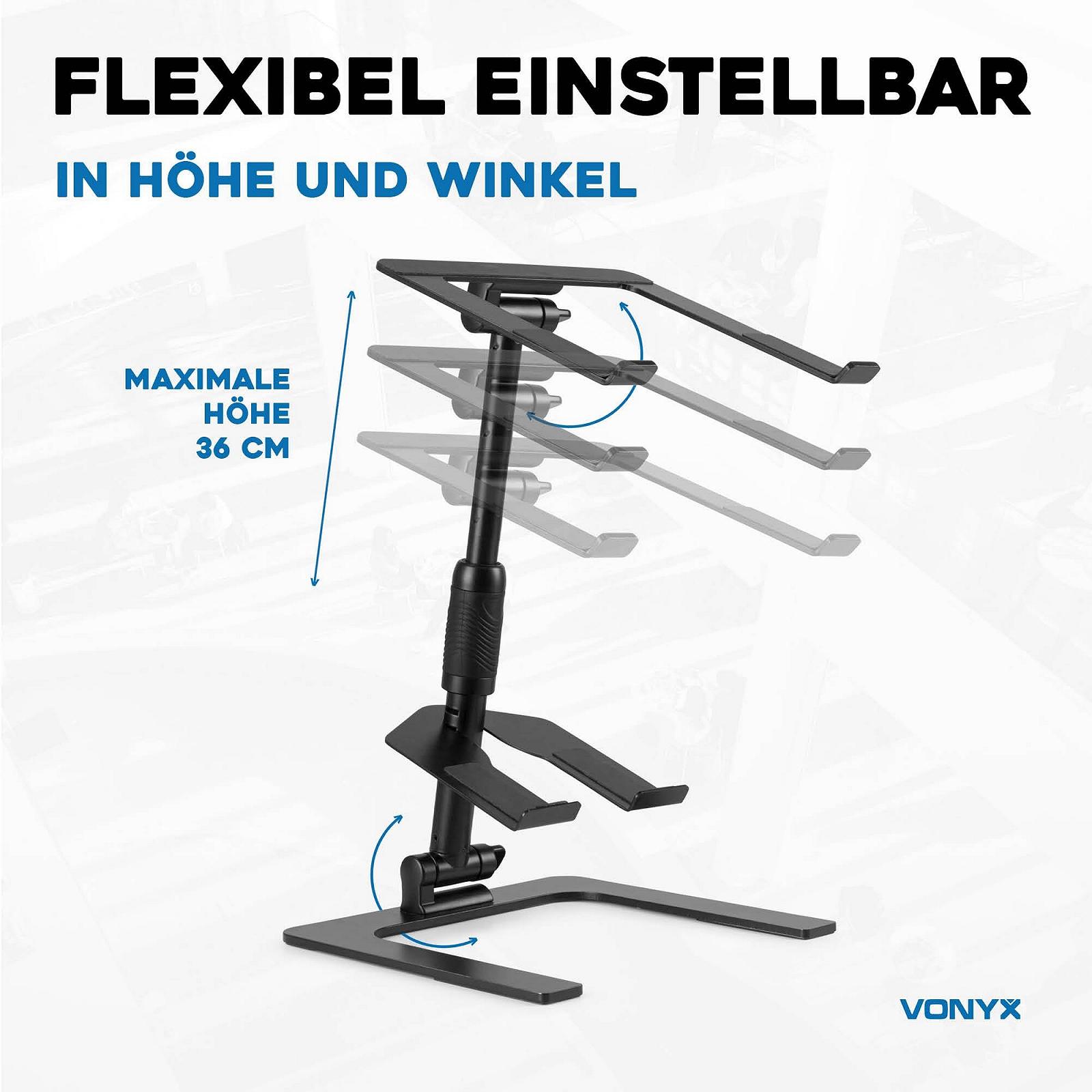 Стійка для ноутбука Vonyx DJLC2 Регульована по висоті, фото №3 Стійка для ноутбука Vonyx DJLC2 Регульована по висоті, фото №3