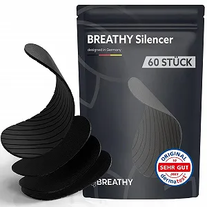 Пластирі для рота проти хропіння (60 штук) Запас на два місяці - Фото 1