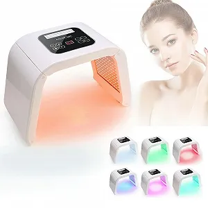 LED Маска для светотерапии 7 цветов Световая маска для лица для красоты - Фото 1