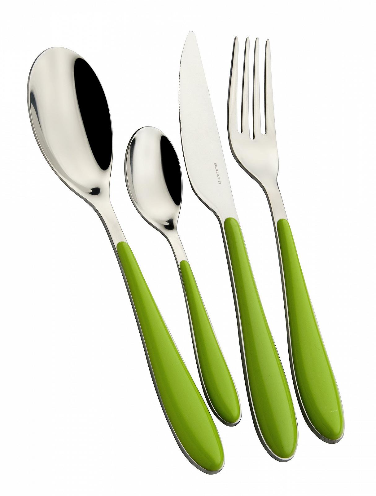 Набор столовых приборов Bugatti Gioia 24 предметов, зеленый., фото №1