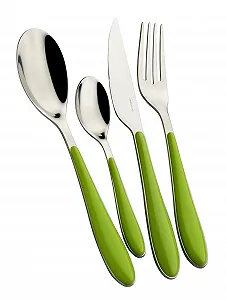 Набор столовых приборов Bugatti Gioia 24 предметов, зеленый. - Фото 1