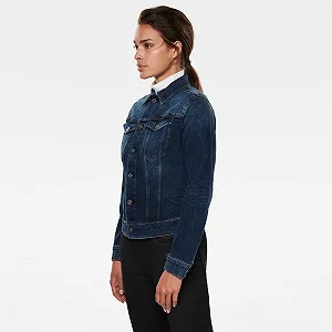 Жіноча джинсова куртка G‑Star 3301 Slim Olto Pure Stretch Denim - S synthetic.ua - Фото 1