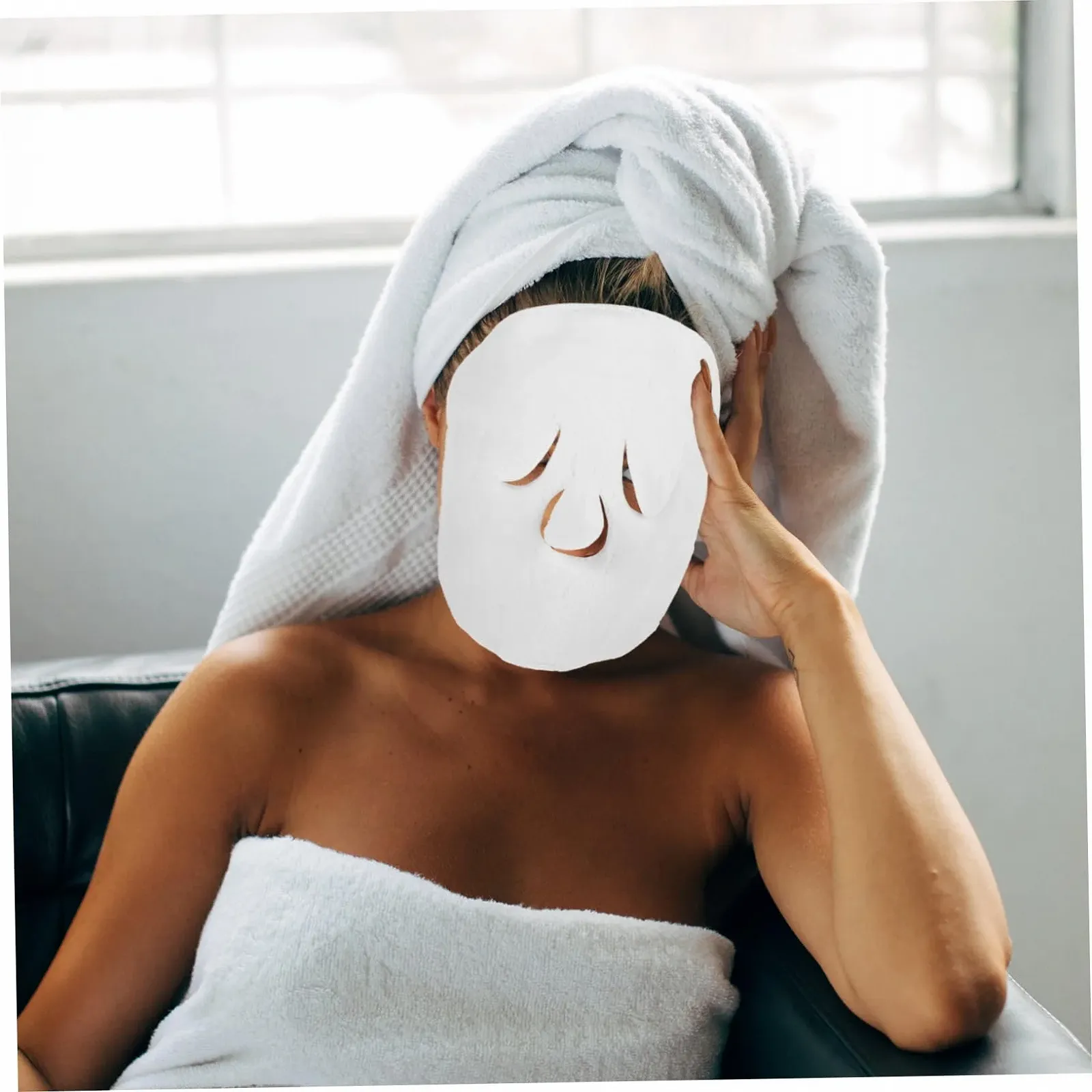 Маска для обличчя WRITWAA, флісова, двошарова, багаторазова, 2 шт., фото №3