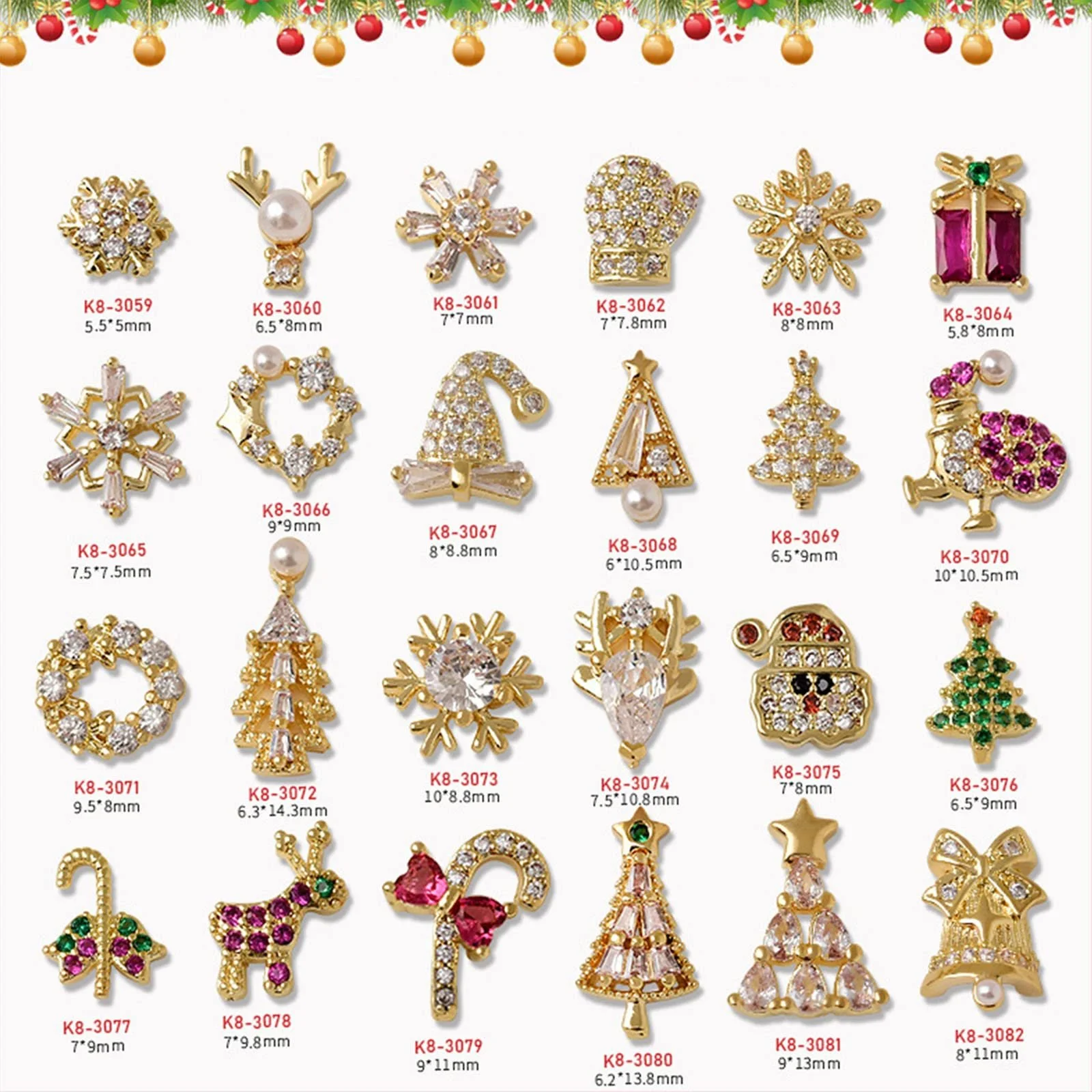 Прикраса 3D Носок Різдвяний Сніжинка, фото №2