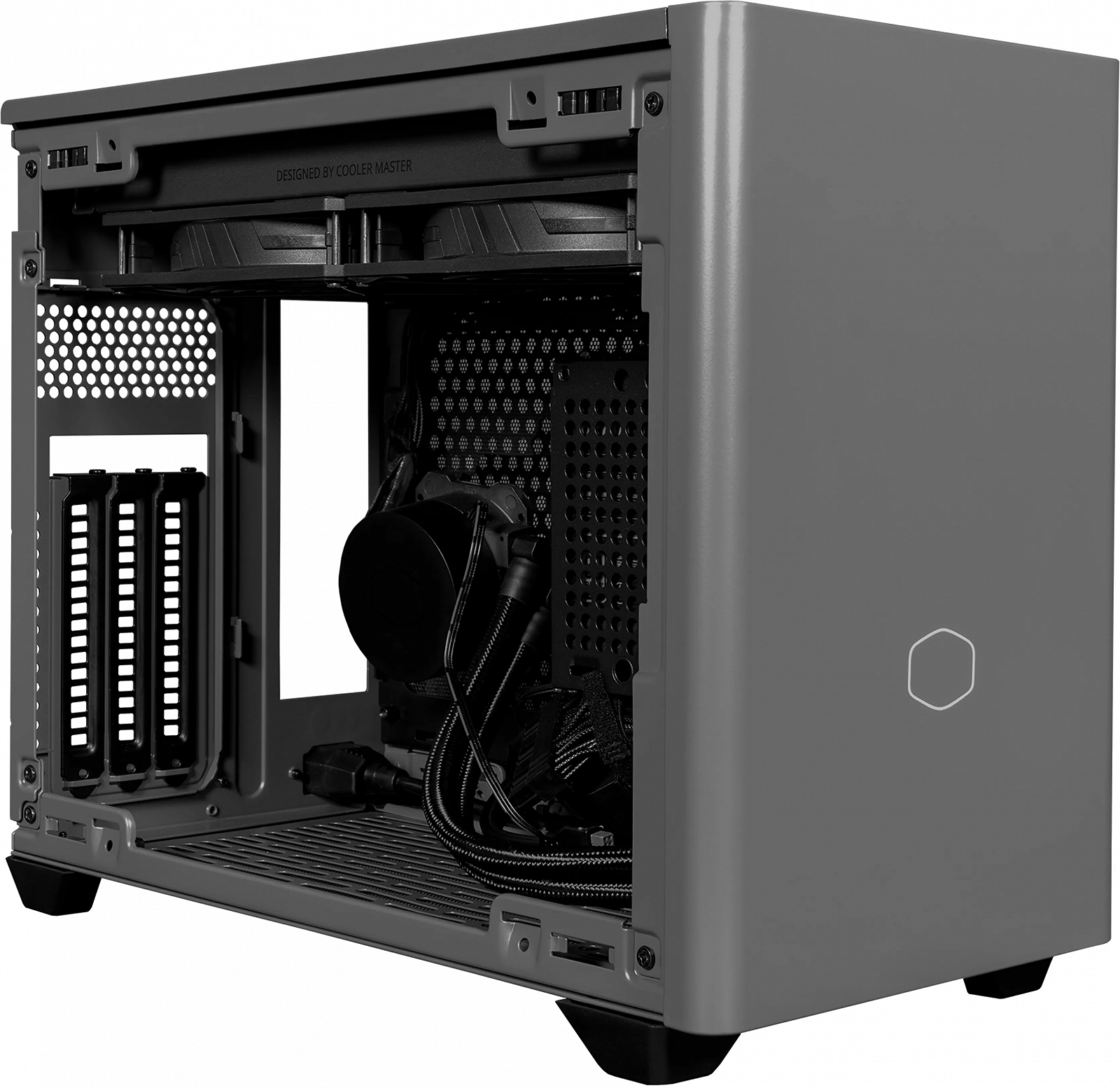 Корпус Cooler Master MasterBox NR200P MAX / V850 SFX Gold / радіатор 280 мм / Mini-ITX / PCIe 4.0 Riser / Сірий, фото №5